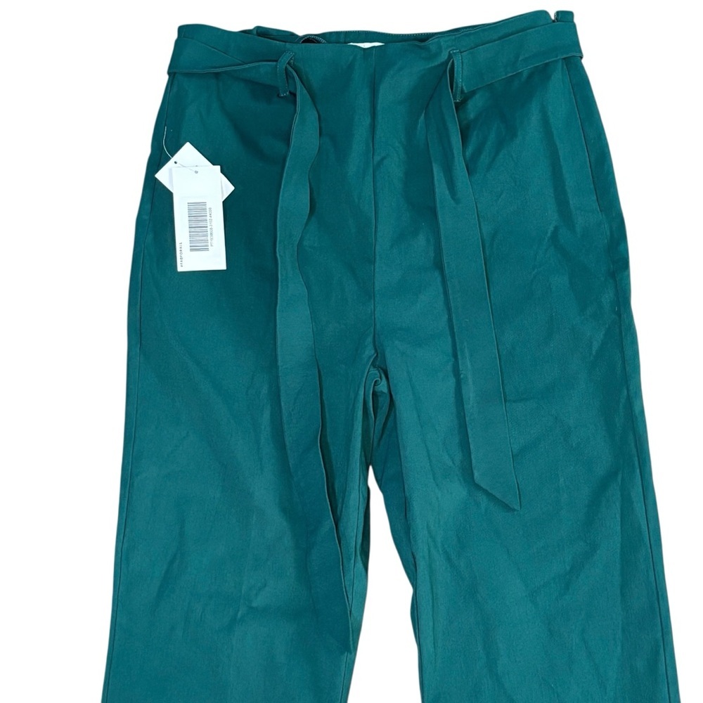 JustFab Dark Green/Teal High-Waist Paperbag Pants | Size XL | NWT - Picture 6 of 10